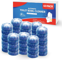 60Pcs Toilet Cleaner Tablets, Automatic Toilet Bowl Cleaner, Toilet Tank Freshener, Deep Cleaning & Odor Removal, Long-Lastin...