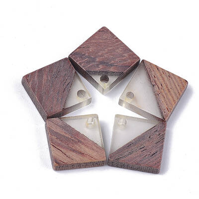 Resin & Walnut Wood Pendants