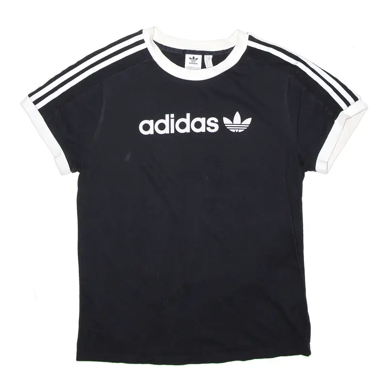 ADIDAS Sports Black Short Sleeve T-Shirt Womens XS