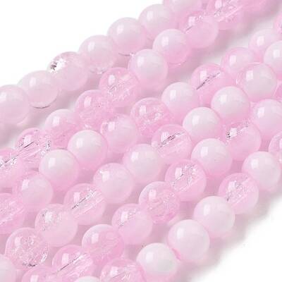 Crackle Glass Beads Strands