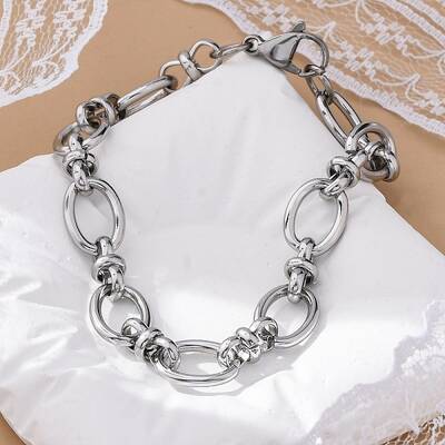 Tarnish Resistant 304 Stainless Steel Oval Link Chain Bracelets