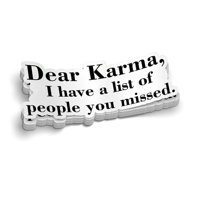 Karma Hard Hat Decal