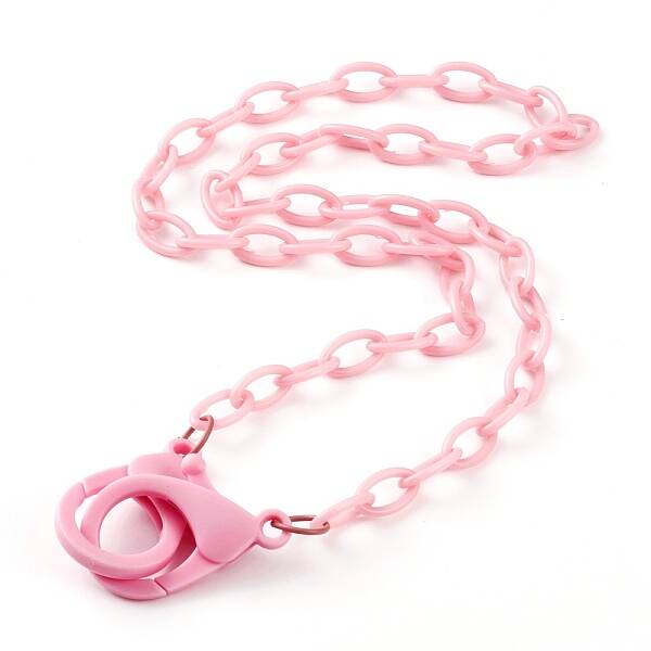 Personalized ABS Plastic Cable Chain Necklaces