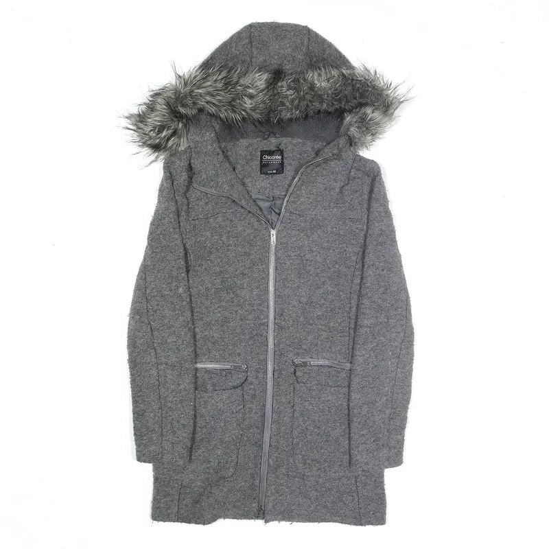 CHICOREE Wool Blend Jacket Grey Womens XS