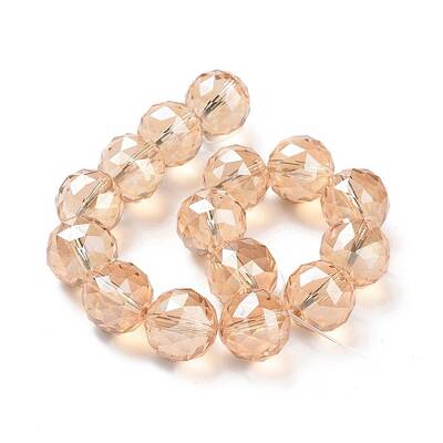 Electroplate Glass Bead Strands