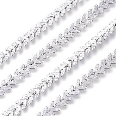 Non-Tarnish 3.28 Feet 304 Stainless Steel Cobs Chain