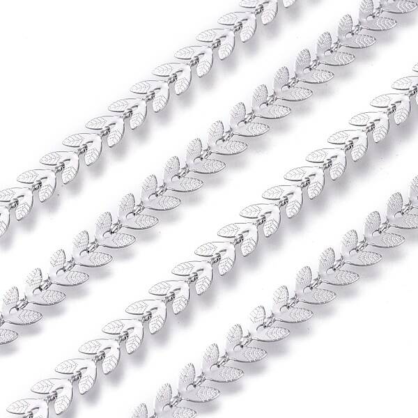 Non-Tarnish 3.28 Feet 304 Stainless Steel Cobs Chain