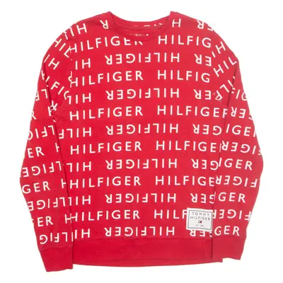 TOMMY HILFIGER Sleepwear Mens Sweatshirt Red M