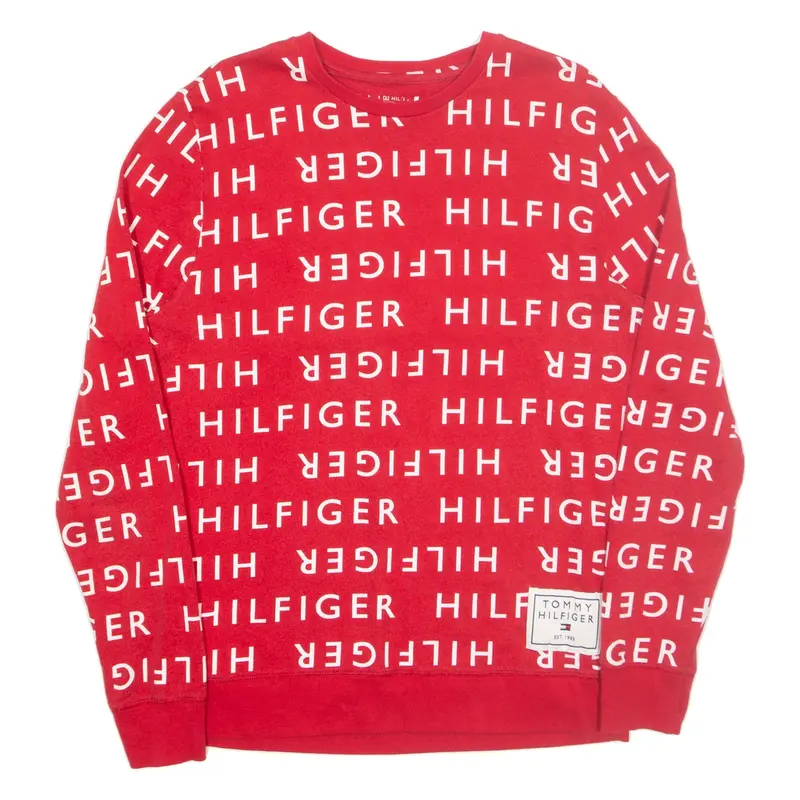 TOMMY HILFIGER Sleepwear Mens Sweatshirt Red M