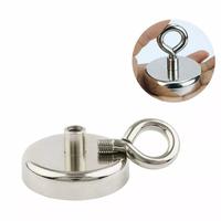 Super Strong Neodymium Round Thick Eye Bolt 1.65 INCH Magnet for Fishing - 300lbs Pulling Force magnets for