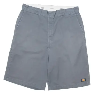 DICKIES Mens Workwear Shorts Grey Relaxed L W36