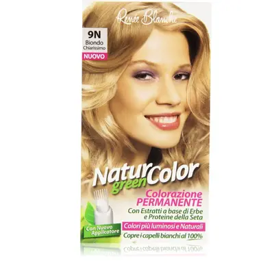 Renee Blanche Hair Dye Permanent Natural Coloring Natur Color Green9 N Very Light Blonde