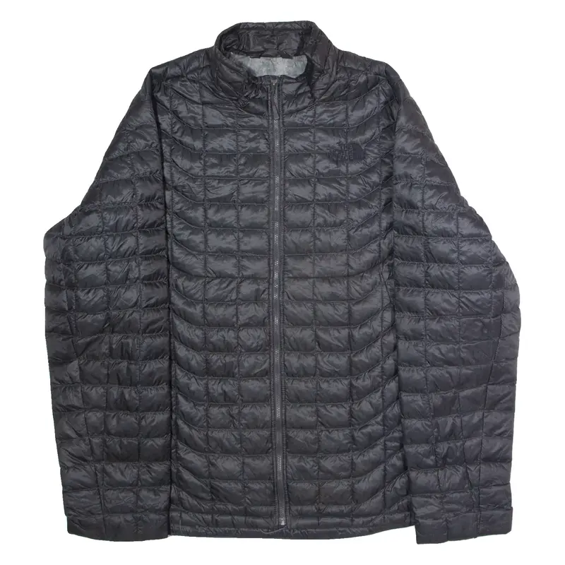 THE NORTH FACE Mens Quilted Jacket Black Nylon XL