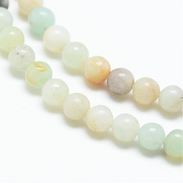Natural Flower Amazonite Bead Strands