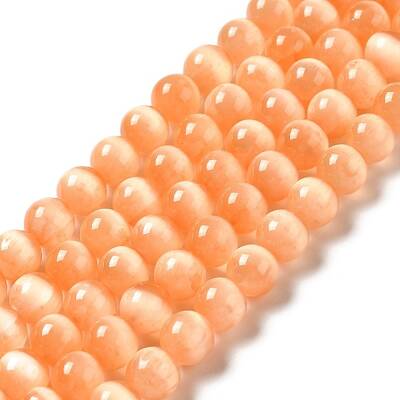 Natural Selenite Beads Strands