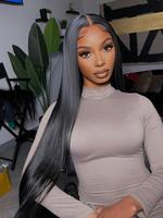 40 Inch Long Hair Straight Pre Cut Wigs for Women, Bling Hair Wigs, Gorgeous Fluffy Natural Looking Wigs without Bangs, Synth...