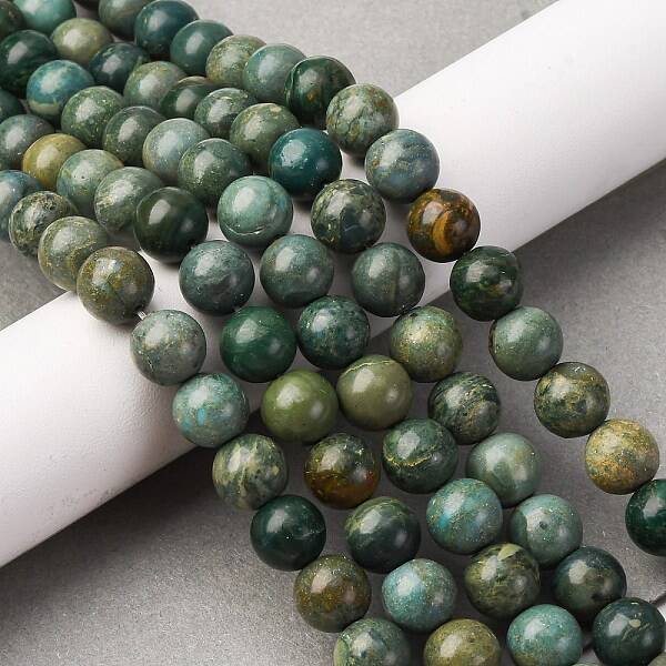 Natural Shoushan Jade Beads Strands