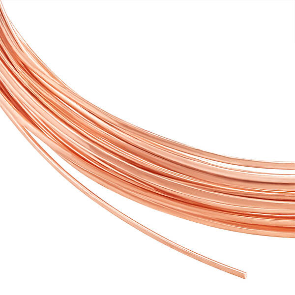 BENECREAT 23 Gauge 20 Feet Half Round Copper Wire