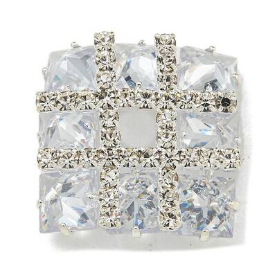 Brass Rhinestone Cabochons