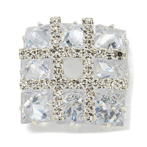 Brass Rhinestone Cabochons