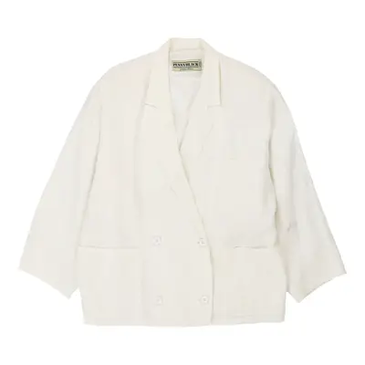 Pennyblack Blazer - 3XL White Linen | Size: xxx-large