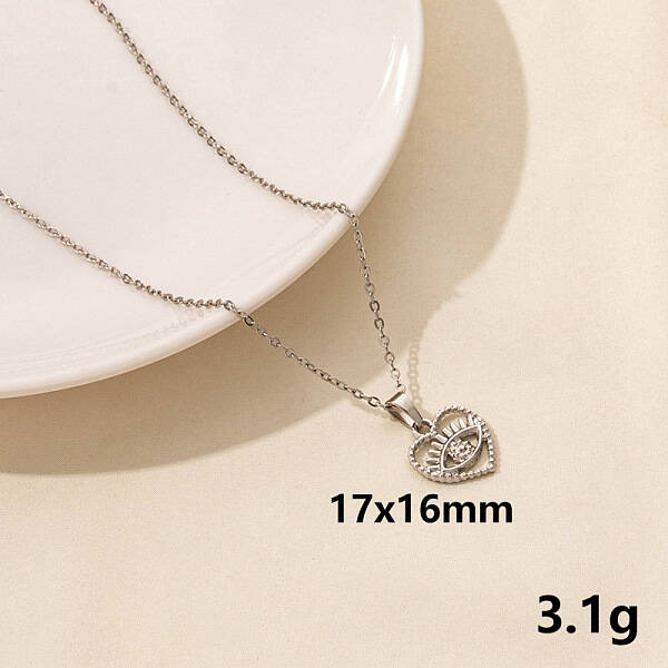 304 Stainless Steel Geometric Pendant Necklaces