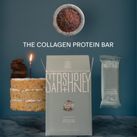 Stars + Honey | The Protein Bar – Birthday Cake Chocolate Chip, All Natural with collagen, Gluten Free, Dairy Free, Soy Fre...