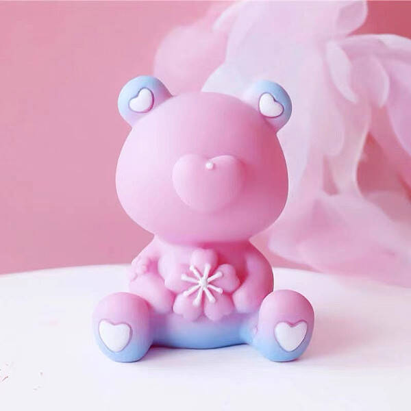Bear Shape Candle DIY Food Grade Silicone Molds