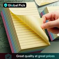 Portable Sticky Note, 1/2 Counts Colorful Horizontal Line Sticky Note, Easy To Use Adhesive Tabs for Students & Office Worker...