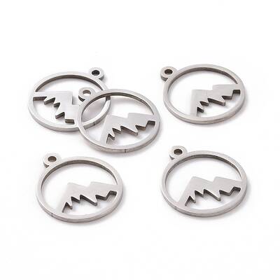 Non-Tarnish 201 Stainless Steel Laser Cut Pendants