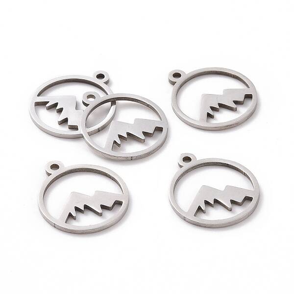 Non-Tarnish 201 Stainless Steel Laser Cut Pendants
