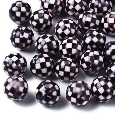 Opaque Printed Acrylic Beads