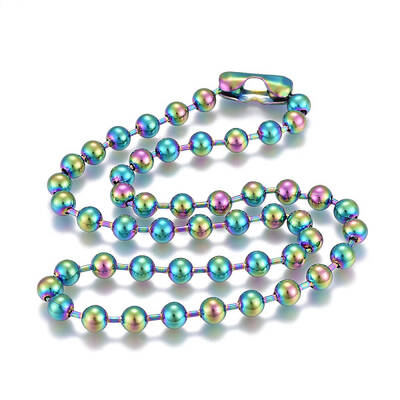 304 Stainless Steel Ball Chain Necklaces