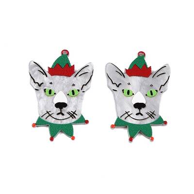 Christmas Theme Printing Acrylic Pendants
