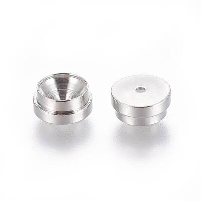 Tarnish Resistant 202 Stainless Steel Rhinestone Cabochon Settings