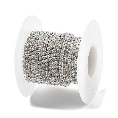 Iron Rhinestone Glass Cup Chain