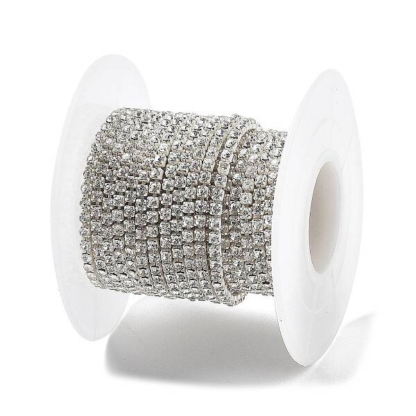 Iron Rhinestone Glass Cup Chain