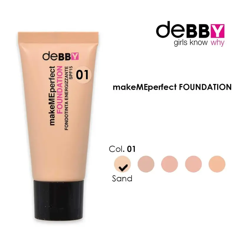 Debby make me perfect foundation 01 sand