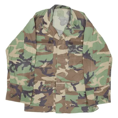 AMERICAN APPERAL INC. US Army Military USA Jacket Green Camouflage Mens S