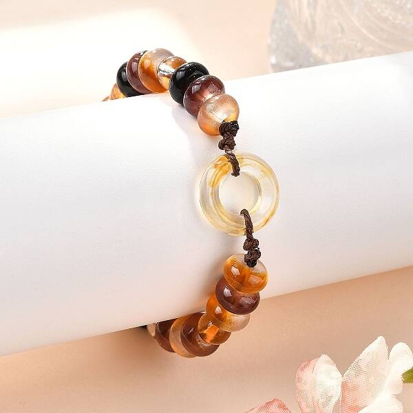 Glass Brainded Bead Bracelets