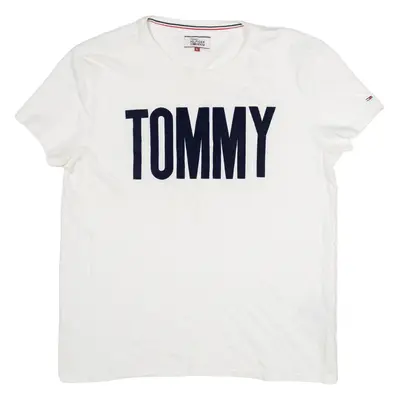 TOMMY HILFIGER Mens T-Shirt White L