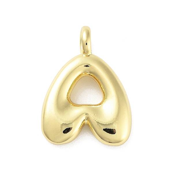 Rack Plating Brass Balloon Letter Pendants