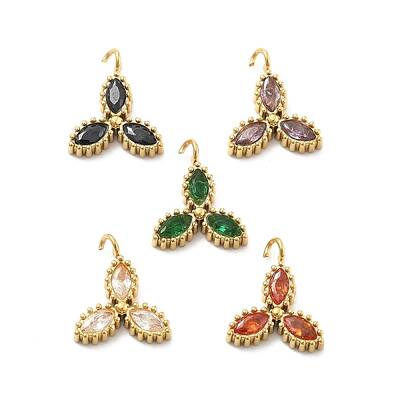 304 Stainless Steel Rhinestone Pendants