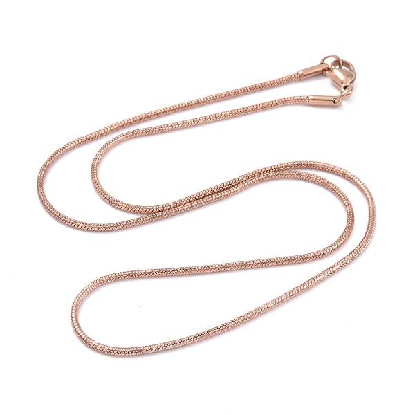 304 Stainless Steel Snake Chain Necklaces