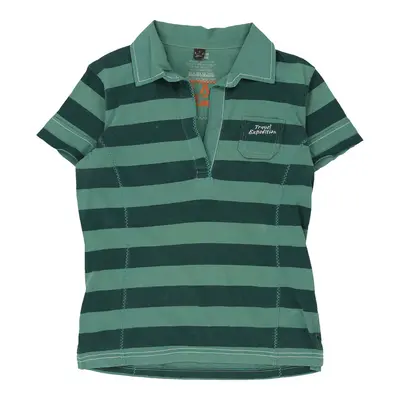 Napapijri Striped Polo Shirt - Large Green Cotton | Size: large