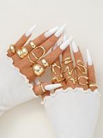 Women's Elegant Fashion Alloy Cuff Wide Rings, Adjustable Rings for Women, Casual Irregular Adjustable Open Fit Accessories f...
