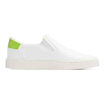Men's Slip On | White-Acid | Size: 9