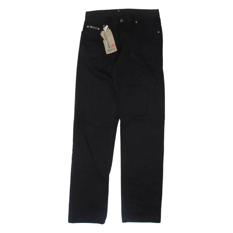FST INDUSTRIES Mens Jeans Black Regular Straight W30 L34