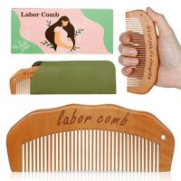 Birth Comb for Women Labor, Wooden Labor Comb Natural Labor and Delivery Essentials, Birthing Comb Labor Gifts for Pregnant W...
