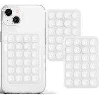 2 Pack Silicone Suction Phone Case Adhesive Mount, Strong Grip Holder for Selfies and Videos, Hands-Free Sticky Phone Grip fo...